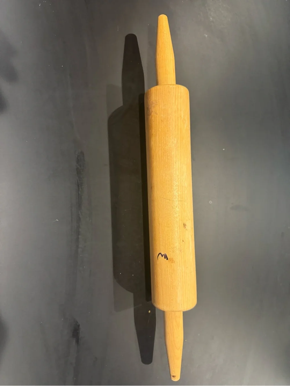Vintage Set of 3 Wooden Rolling Pins - Natural Wood